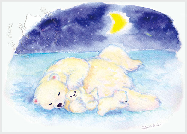 すやすやシロクマさん